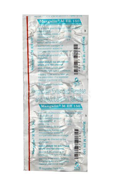Maxgalin M ER 150mg Tablet 10'S - Neuropathic Pain-Dru