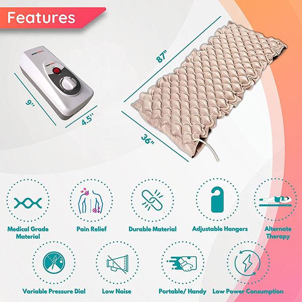 Ambitech Air Mattress with Compressor Alternating Pressure System - Health Monitors And Equipment