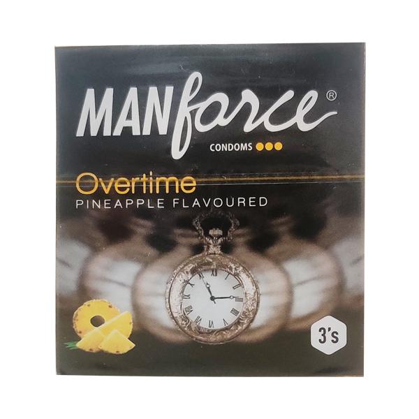 Netmeds | Manforce Overtime Condoms - Pineapple 3's