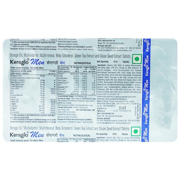 Keraglo Men Tablet 10'S - Supplements-Vam