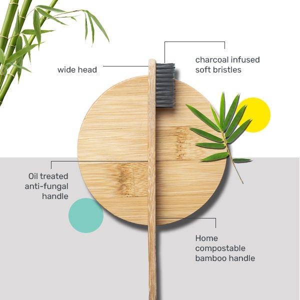 Awenest Bamboo Toothbrush (Pack of 3) - Toothbrushes