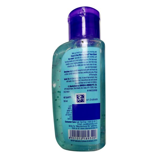 Clean & Clear Morning Energy Aqua Splash Face Wash 50 ml - Face Washes