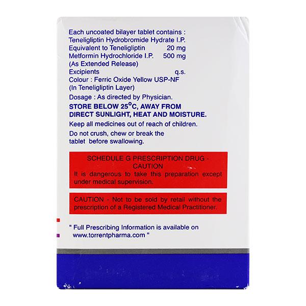 Teneza M 500mg Tablet 10'S - Diabetes-Ant