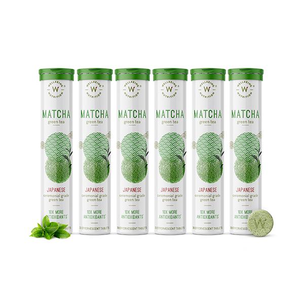 Wellbeing Nutrition Matcha Green Tea Effervescent Tablet (Pack of 6 x 20's) - General Health