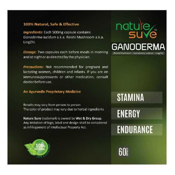 Nature Sure Ganoderma Capsule 60's - Speciality Medicines