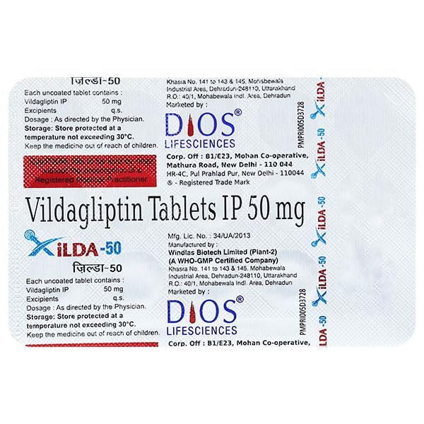 XILDA 50 Tablet 15's - Diabetes-Ant