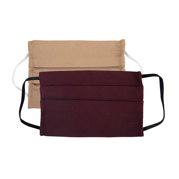 Faballey Blush 2 Ply Pleated Reusable Mask Set (2 Pcs) - Face Mask