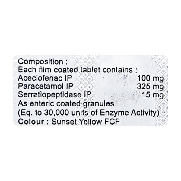 Seradic AP Tablet 10'S - Pain relief-Nsa
