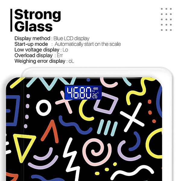 Vandelay Spirit Series Body Weighing Scale - Squiggly Lines - Weighing Scale