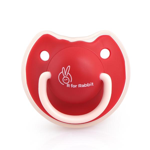 Netmeds | R for Rabbit Tusky Pacifier for kids of 6 months - Red 1's