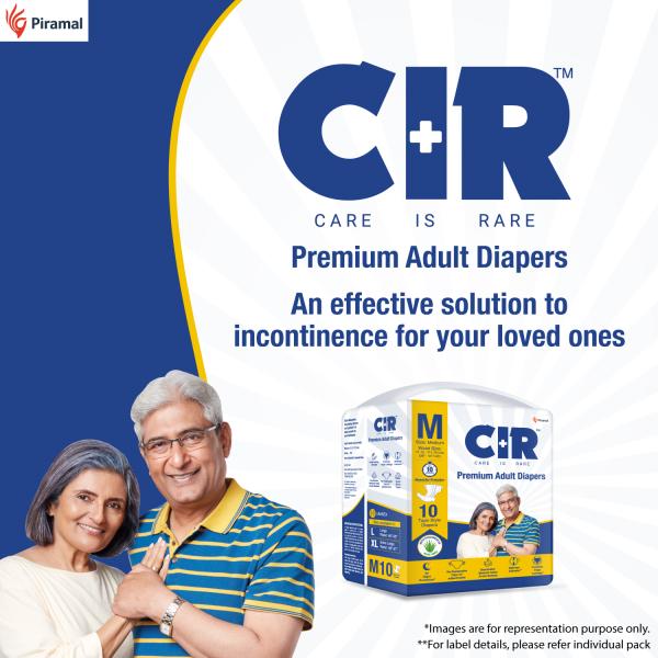 CIR Premium Adult Diapers - Tape (M) 10's - Adult Diapers & Pads