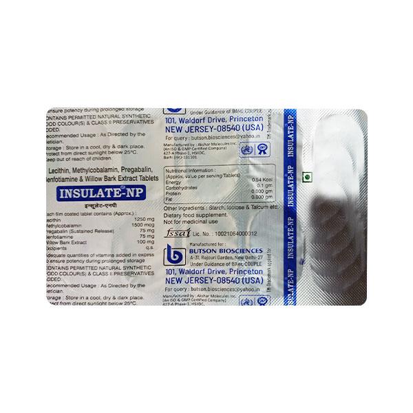INSULATE NP Tablet 10's - Supplements-Sup