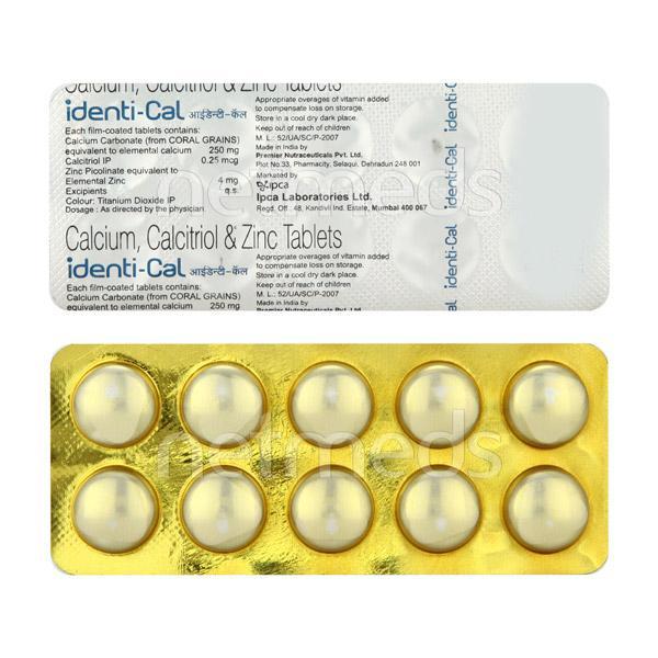 Identi Cal Tablet 10'S - Osteoporosis-Age