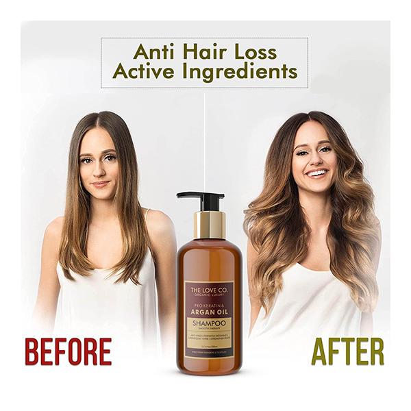 The Love Co. Shampoo - Pro Keratin & Argan Oil 300 ml - Shampoos