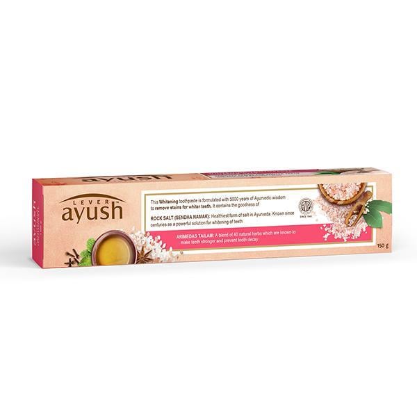 Lever Ayush Whitening Rock Salt Toothpaste 150 gm - Toothpaste