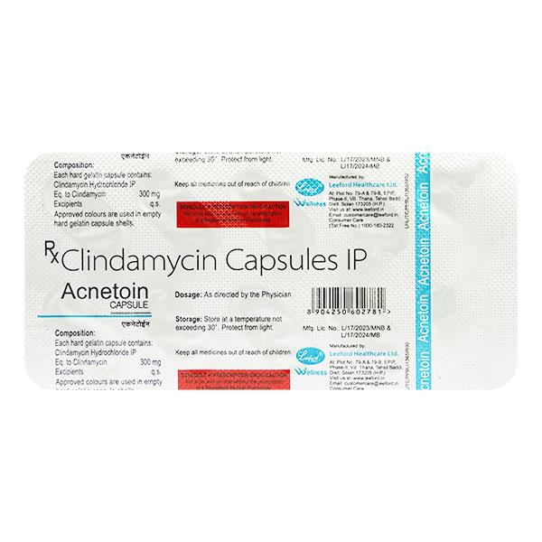 Acnetoin 20mg Capsule 10'S - Acne-Acn