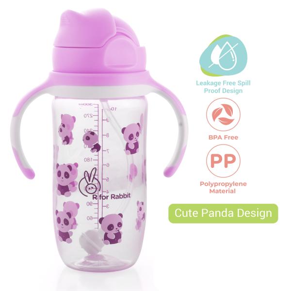 R For Rabbit Bubble Straw Sippers - Pink 1's - Pacifiers & Teethers