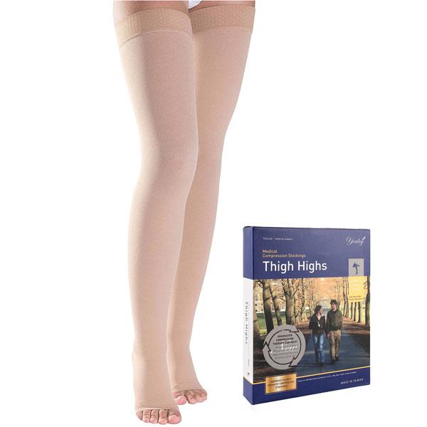 Youleg Medical Compression Stockings Thigh High (XL) - Knee/Leg Supports