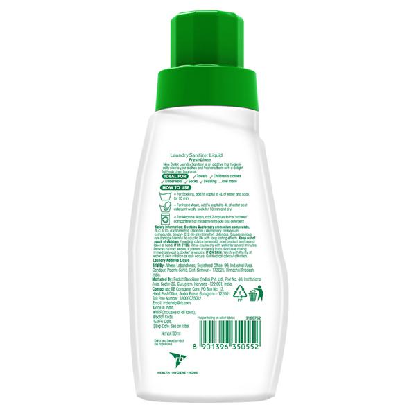 Dettol Laundry Sanitizer - Fresh Linen 180 ml - Hand Sanitizer