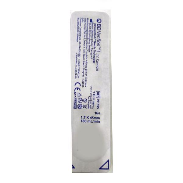 Netmeds | BD Venflon I I.V. Cannula (391595) (16G) 1's