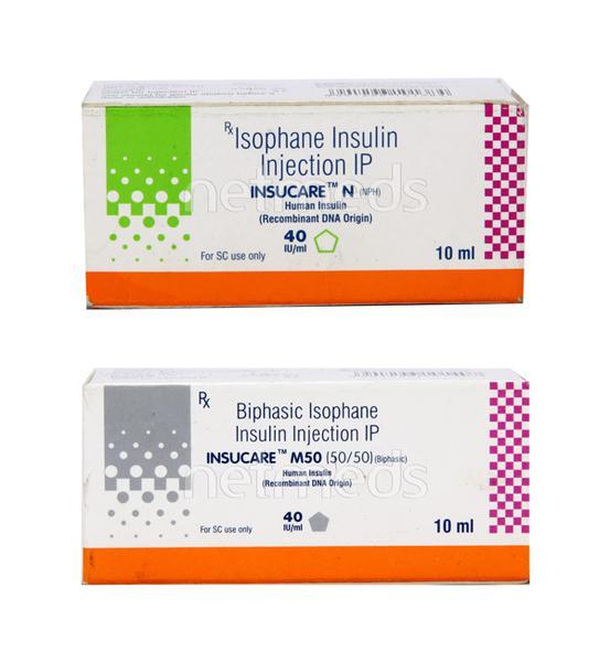 Insucare N 40IU Injection 1X10ml - Diabetes-Ins