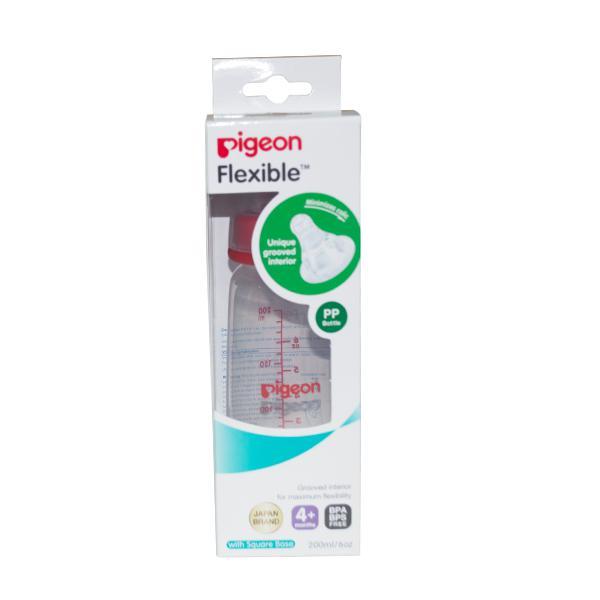 Netmeds | Pigeon Peristaltic Nursing Bottle Kpp Nipple (M) - Red 200 ml