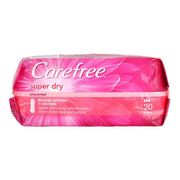 Netmeds | Carefree Super Dry Panty Liners (Regular) 20's