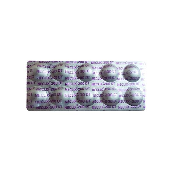 NECLIX 200 DT Dispersible Tablet 10's - Bacterial Infections-Cep