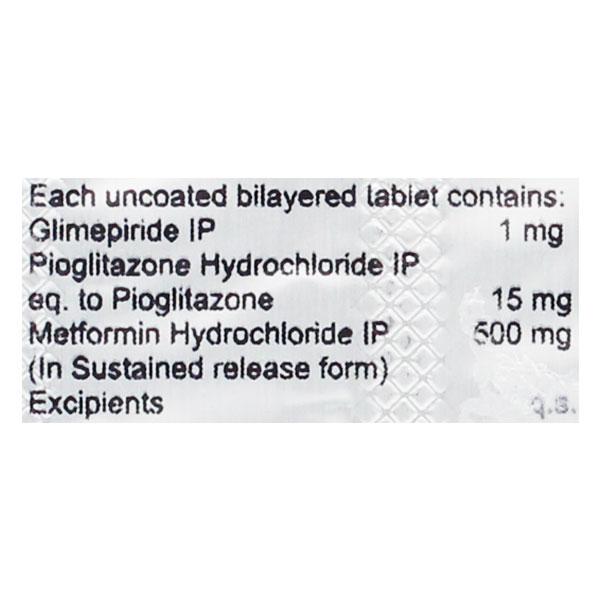 OPGLIM MP 1 Tablet 15's - Diabetes-Ant