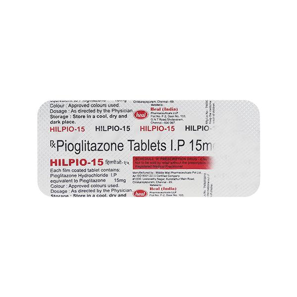 Hilpio 15mg Tablet 10'S - Diabetes-Ant