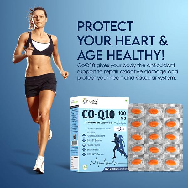 Origins Nutra CoQ-10 100 mg Veg Softgel Capsule (Pack of 2 x 15's) 1's - Co-Q