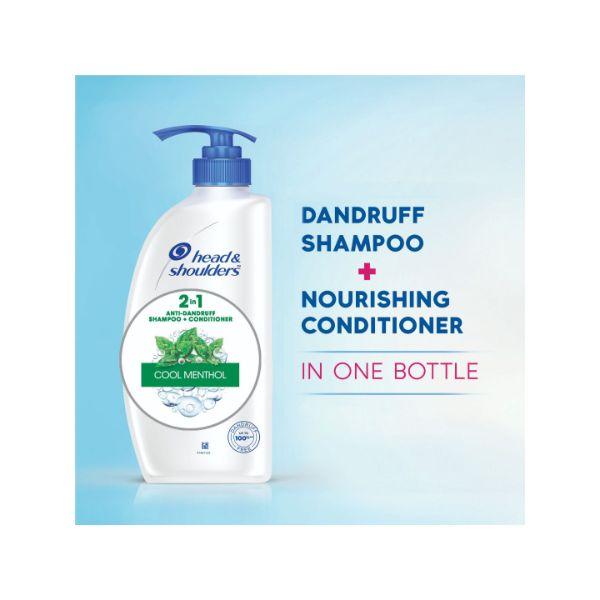 Head & Shoulders 2-in-1 Anti-Dandruff Shampoo + Conditioner - Cool Menthol 650 ml - Shampoos