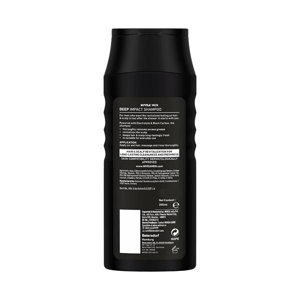 Nivea Men Deep Impact Shampoo - Scalp Clean 250 ml - Shampoos