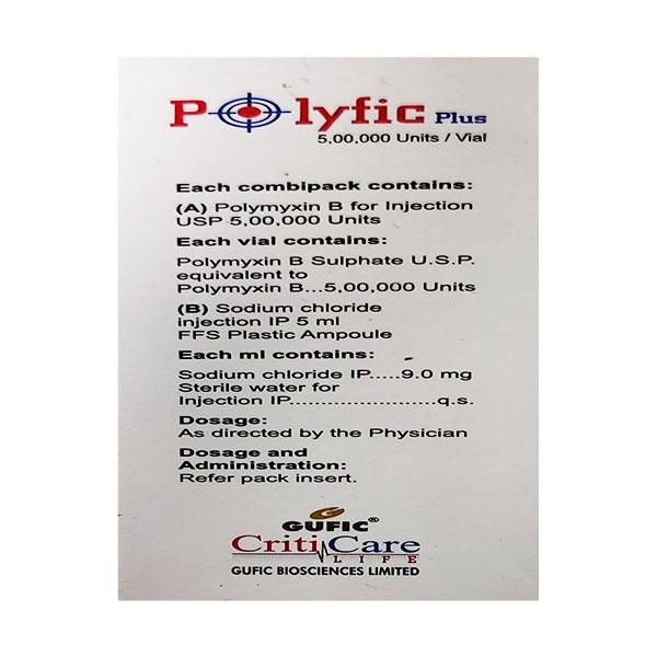 POLYFIC PLUS 500000units Injection 1's - Bacterial Infections-OAB