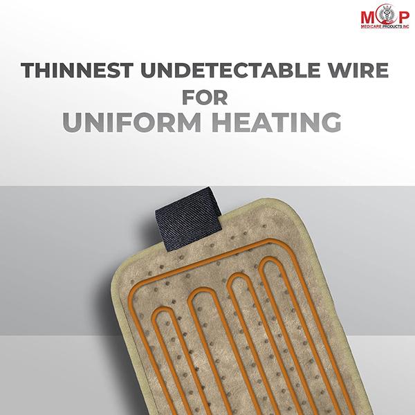 MCP Electric Heating Pad - Velvet Beige - Hot Pack/Ice Bag