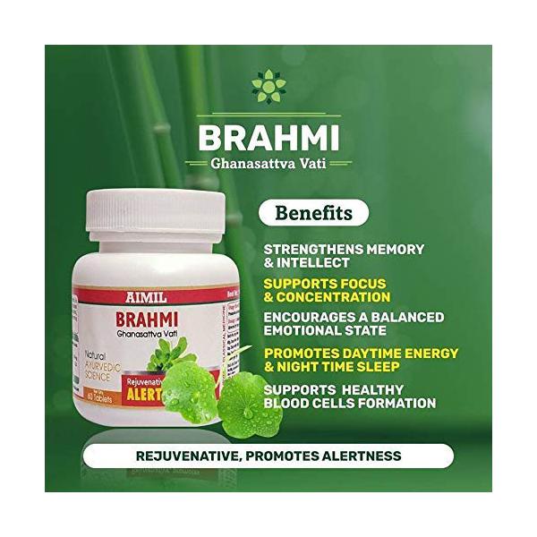 Aimil Brahmi (Ghanasattva Vati) Tablet 60's - Pure Herbs