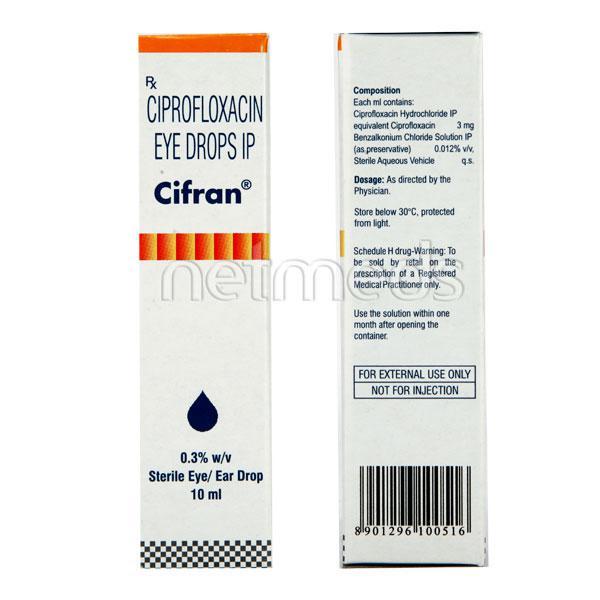 Cifran Eye/Ear Drops 10ml - Bacterial Infections-Qui