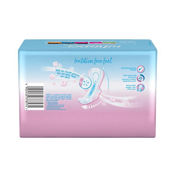 Whisper Ultra Soft Air Fresh Sanitary Pads (XL+) 30's - Sanitary Napkins