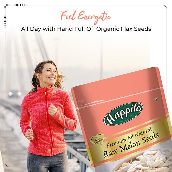 Happilo Organic Melon Seeds 250 gm - Nutritional Bars