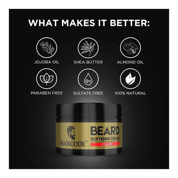 Mancode Beard Softener Cream - Classic 50 gm - Beard Softener