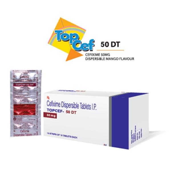 Topcef DT 50mg Tablet 10'S - Bacterial Infections-Cep