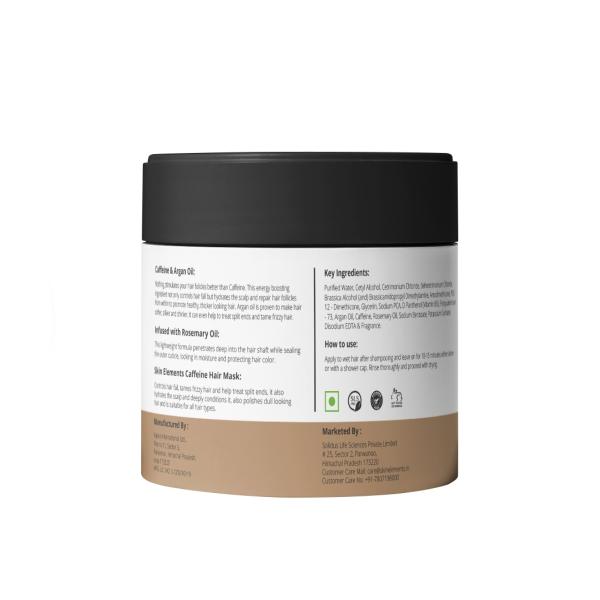Skin Elements Hair Mask - Caffeine & Argan Oil 200 ml - Hair Masks & Packs