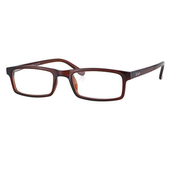Netmeds | Klar Eye Rectangle Full Rim K-3021 Reading Glass - Brown, 0.75 Power