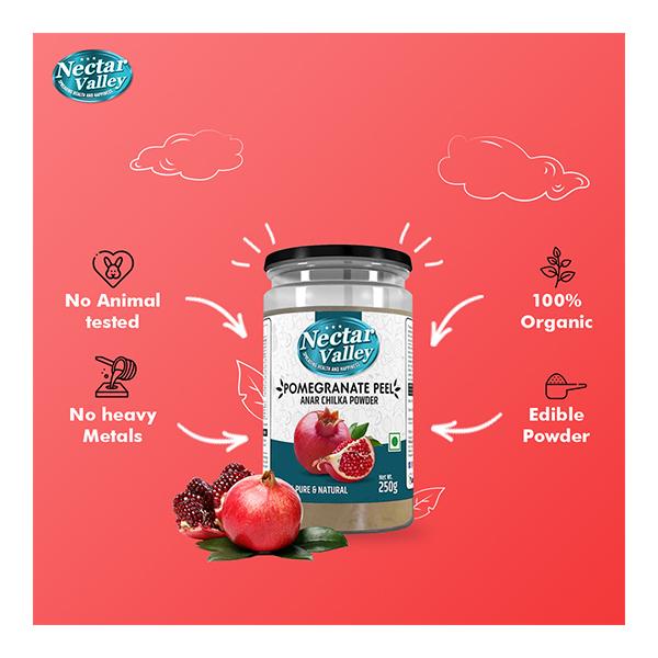 Nectar Valley Pomegranate Peel Anar Chilka Powder 250 gm - Health Products