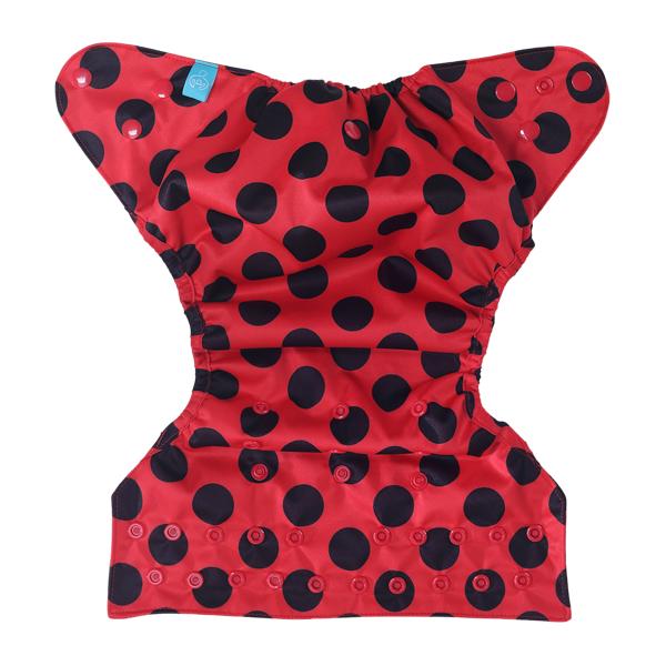 Bumberry Reusable Diaper Cover with 1 Natural Bamboo Cotton Insert - Lady Bug - Diapers & Wipes