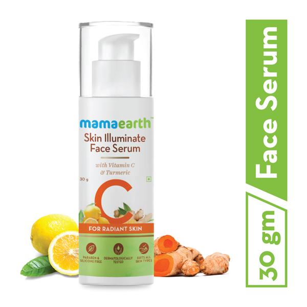 Mamaearth Skin Illuminate Face Serum - Vitamin C & Turmeric 30 gm - Face Serum