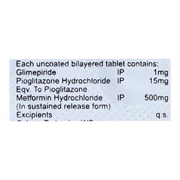 VEDAPRIDE MP 1mg Tablet 10's - Diabetes-Ant