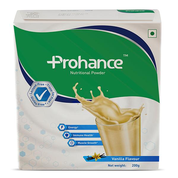 Prohance Vanilla Powder 200gm - Supplements-Ent
