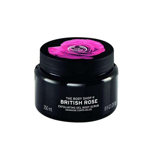Netmeds | The Body Shop British Rose Exfoliating Gel Body Scrub 250 ml