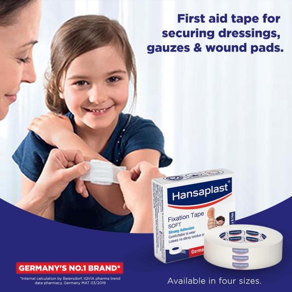 Hansaplast Fixation Tape - Soft (1.25 cm x 5 m) 1's - Tapes & Films